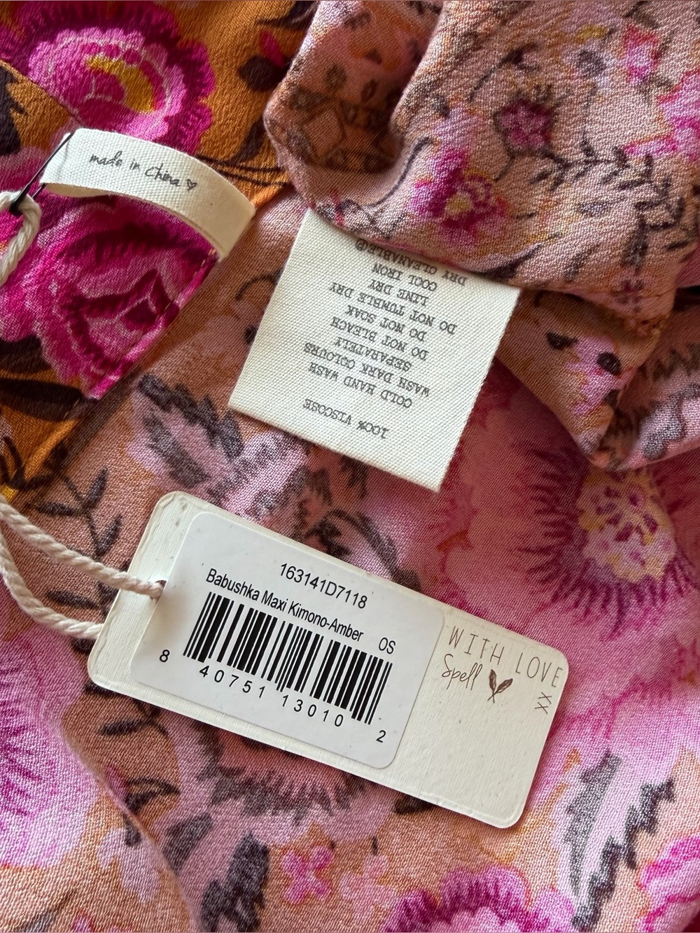 Spell Babushka Maxi Kimono Amber OS NWT ✨ Rare Archive 2016 - Picture 13 of 13